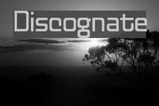 Discognate Schriftart examples