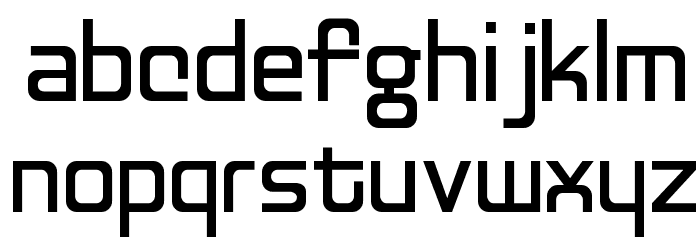 Discognate Schriftart Kleinbuchstaben