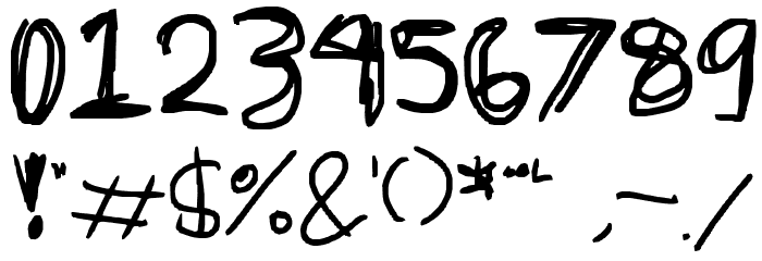 Discombobulated Sketchancholy Font OTHER CHARS