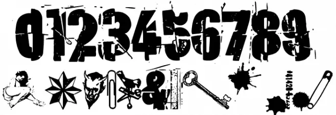 Discombobulated フォント その他の文字