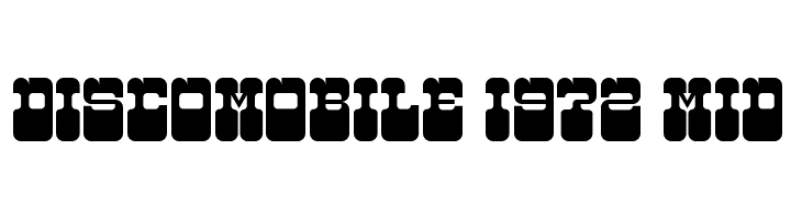 Discomobile 1972 Mid  Скачать бесплатные шрифты
