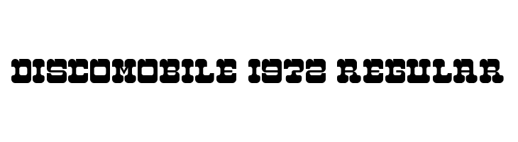 Discomobile 1972 Regular  免费字体下载