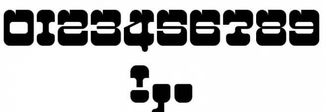 Discomobile 1972 Regular Font Alte caractere