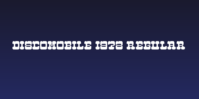 Discomobile 1972 Regular Social Header