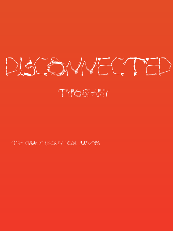 Disconnected Regular Poster