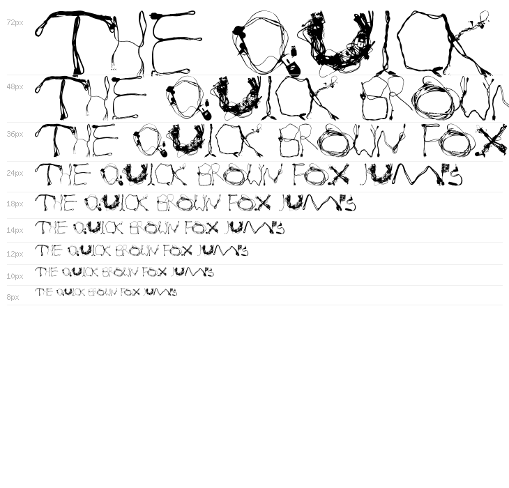 Disconnected Regular Waterfall