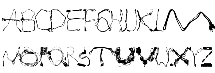 Disconnected Regular Font LOWERCASE