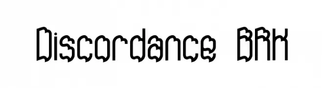 Discordance BRK  नि: शुल्क फ़ॉन्ट्स डाउनलोड