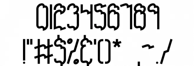 Discordance BRK Font OTHER CHARS