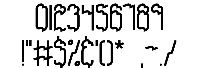 Discordance BRK Font OTHER CHARS
