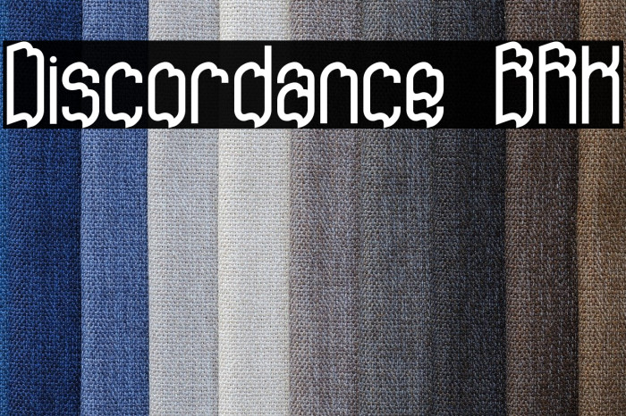 Discordance BRK Font examples