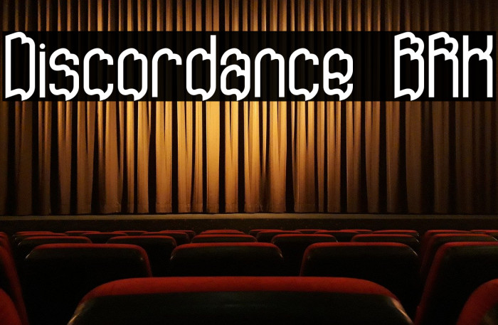 Discordance BRK Font examples