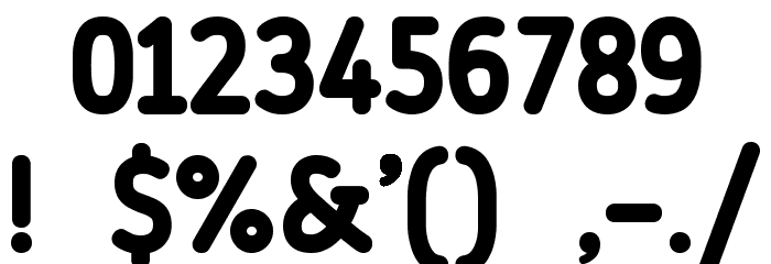 Discoteca Rounded Font OTHER CHARS