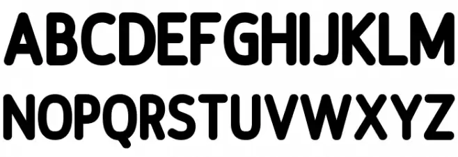 Discoteca Rounded Шрифта ВЕРХНИЙ