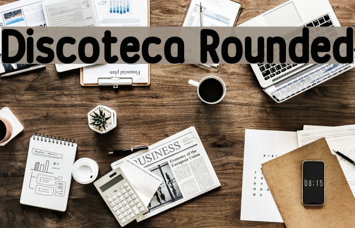 Discoteca Rounded Font examples
