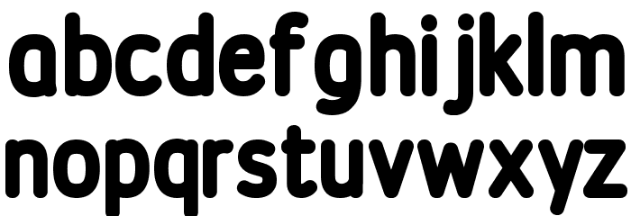 Discoteca Rounded Font LOWERCASE