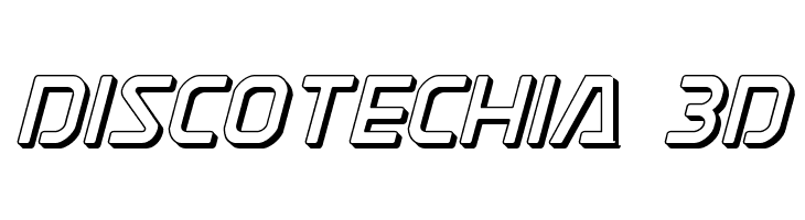 Discotechia 3D  Free Fonts Download