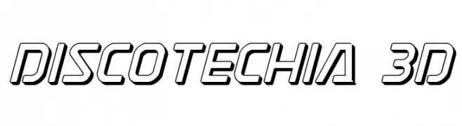 Discotechia 3D  baixar fontes gratis