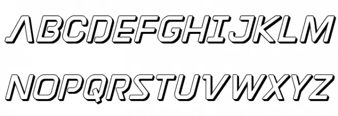 Discotechia 3D Schriftart Groß