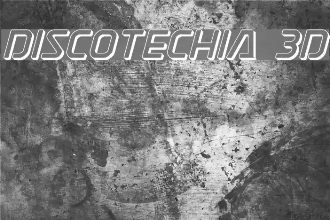 Discotechia 3D Font examples