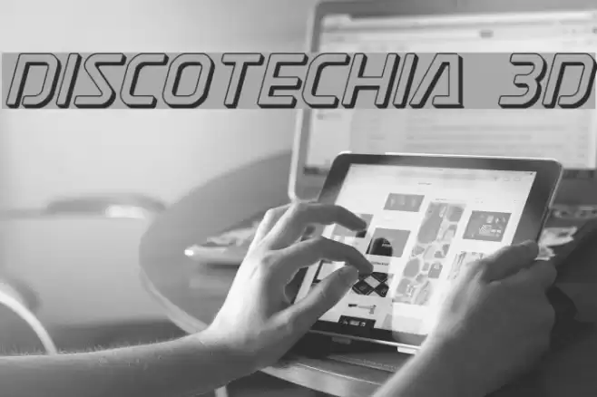 Discotechia 3D Font examples