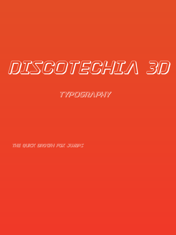 Discotechia 3D Poster
