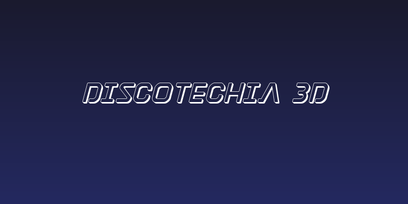 Discotechia 3D Social Header