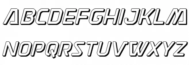 Discotechia 3D 字体 小写