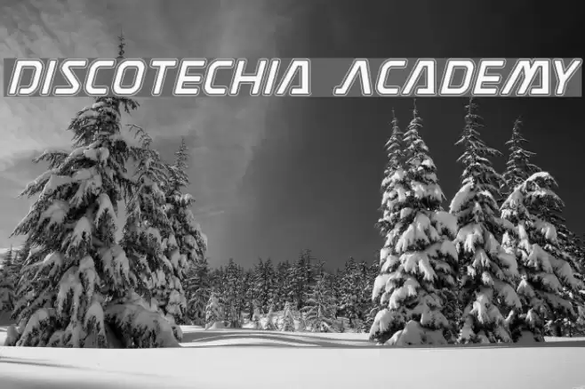 Discotechia Academy Font examples