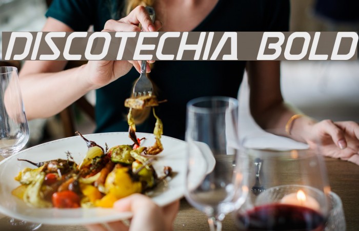 Discotechia Bold Font examples