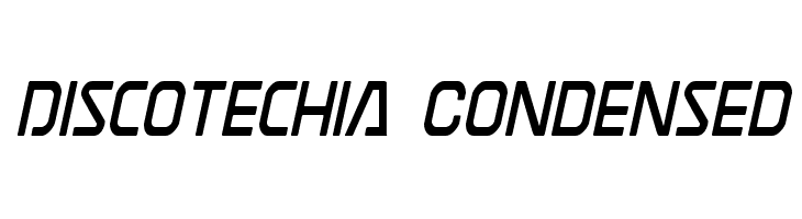 Discotechia Condensed  font caratteri gratis