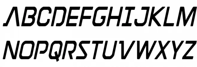 Discotechia Condensed 字体 大写