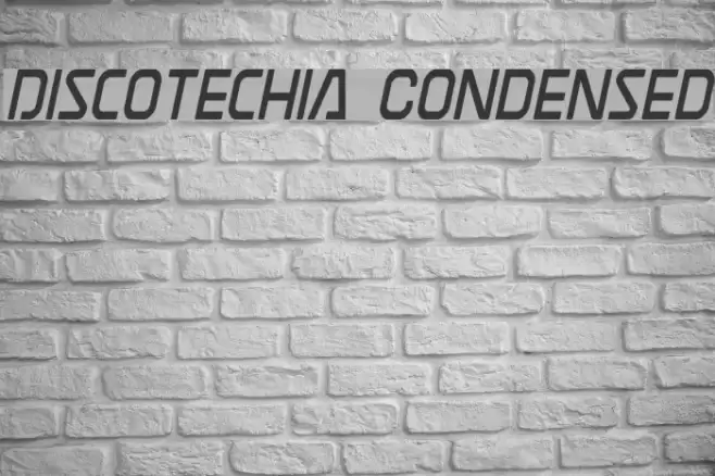 Discotechia Condensed Font examples