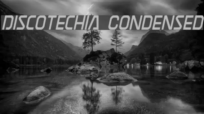 Discotechia Condensed Font examples