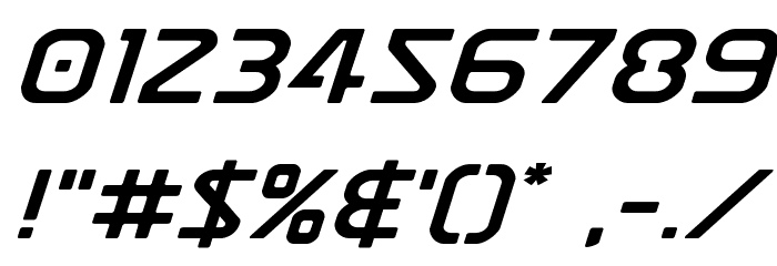 Discotechia Expanded Font OTHER CHARS