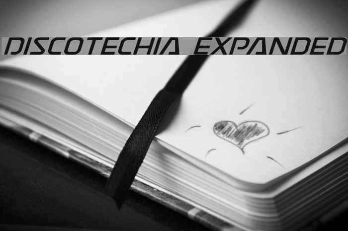 Discotechia Expanded Font examples