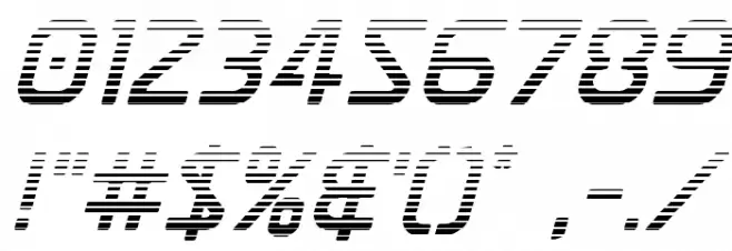 Discotechia Gradient Font OTHER CHARS