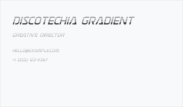 Discotechia Gradient Business Card