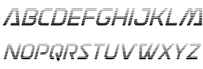 Discotechia Gradient Font LOWERCASE