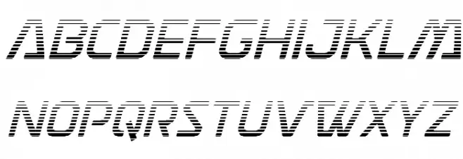 Discotechia Gradient फ़ॉन्ट लोअरकेस