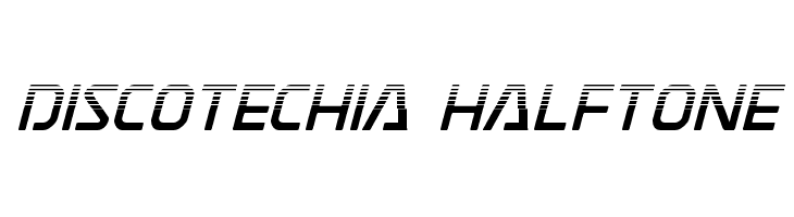 Discotechia Halftone  font caratteri gratis