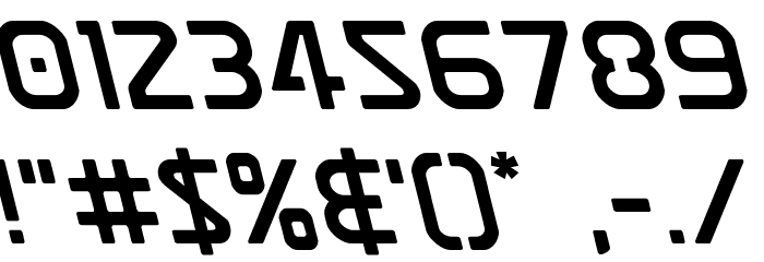 Discotechia Leftalic Font OTHER CHARS