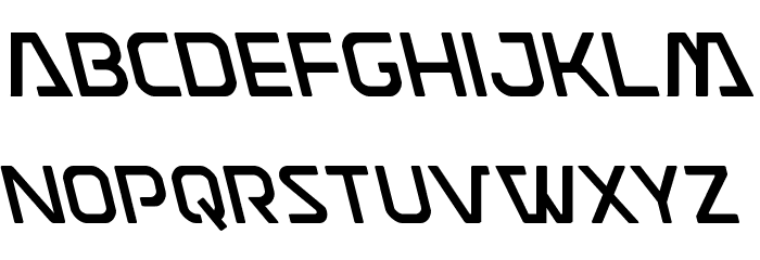 Discotechia Leftalic Font LOWERCASE