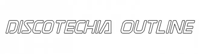 Discotechia Outline  baixar fontes gratis