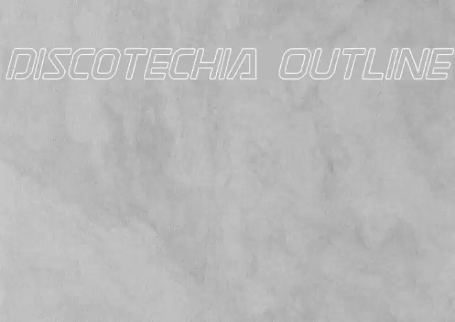 Discotechia Outline Font examples