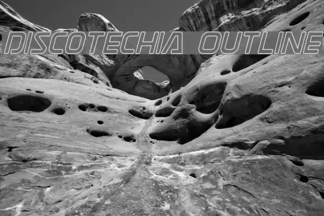 Discotechia Outline Font examples