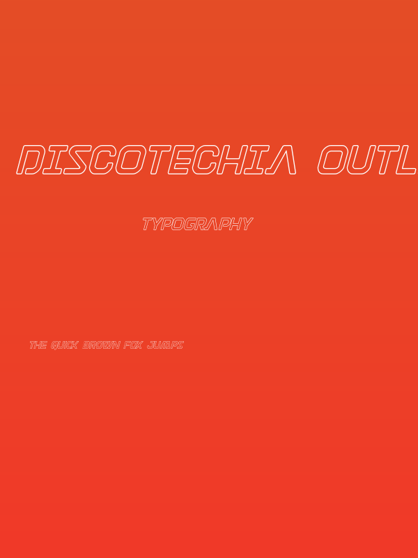 Discotechia Outline Poster