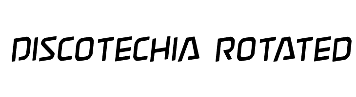 Discotechia Rotated Font