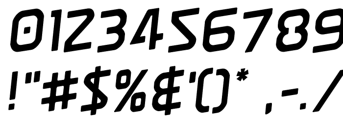 Discotechia Rotated Font OTHER CHARS