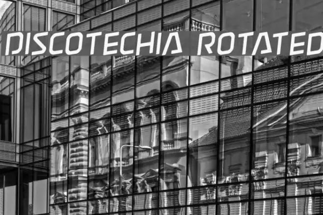 Discotechia Rotated Font examples